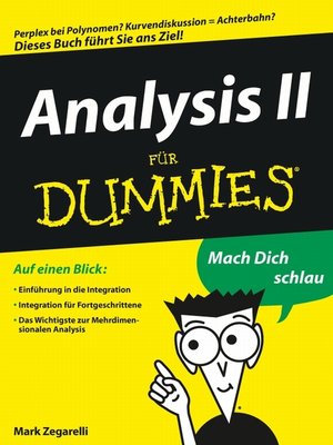 cover image of Analysis II fÃ¼r Dummies